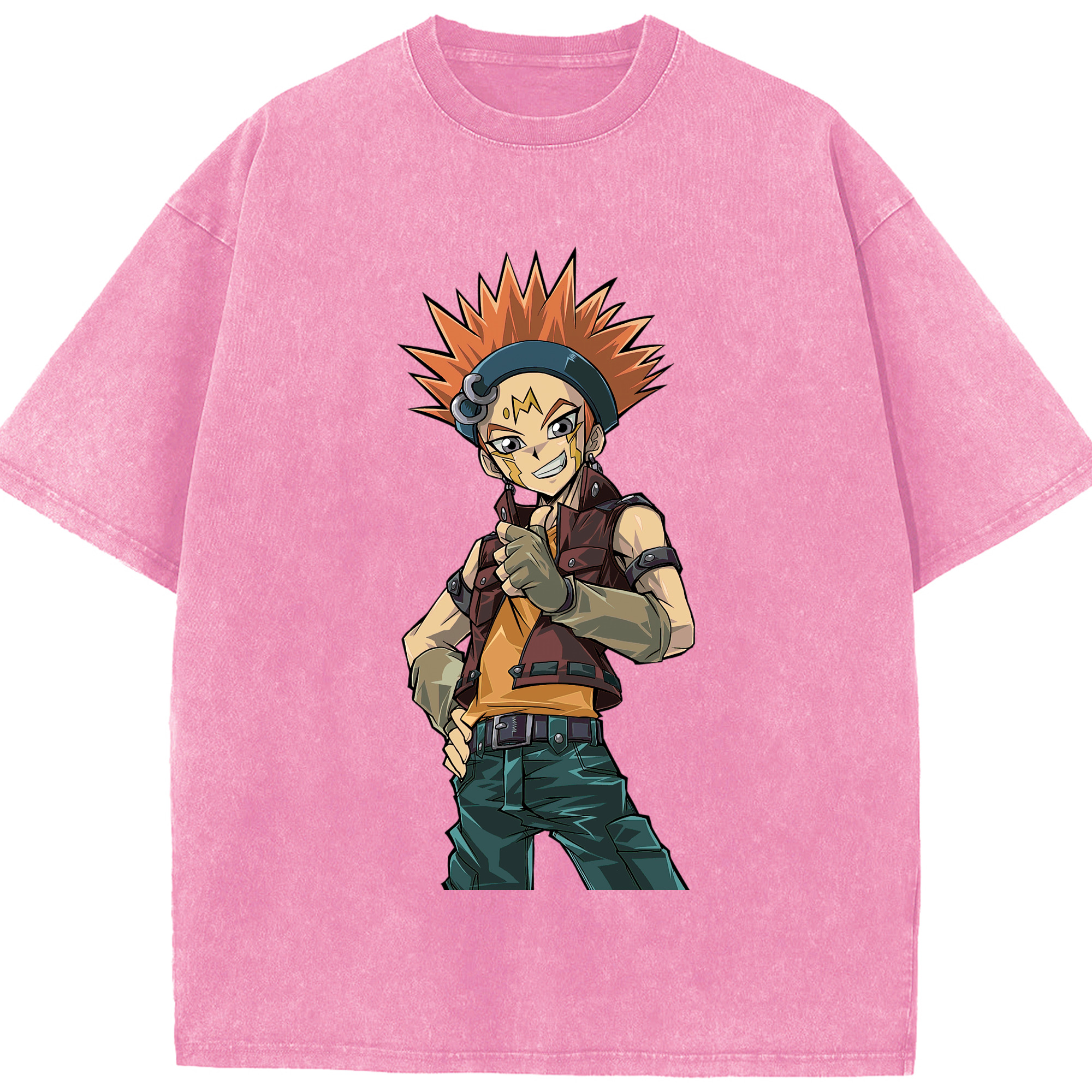 （画像用） 遊☆戯☆王 Yu-Gi-Oh! 綿100% ヴィンテージ風 半袖Tシャツ（フロントプリント）